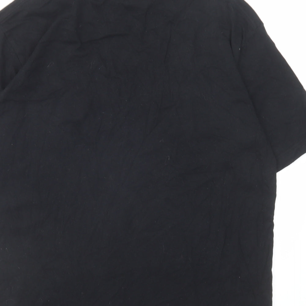 Uniqlo Womens Black Cotton Basic T-Shirt Size S Round Neck - Billie Eilish