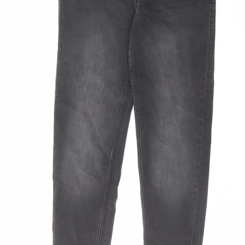 George Boys Grey Cotton Skinny Jeans Size 13-14 Years Regular Drawstring