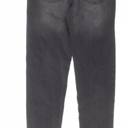 George Boys Grey Cotton Skinny Jeans Size 13-14 Years Regular Drawstring