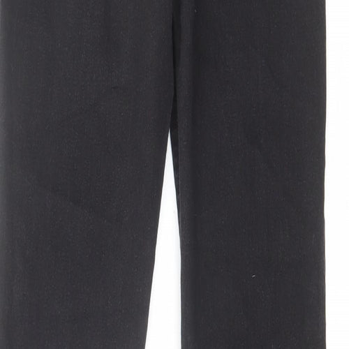 Studio Womens Black Cotton Bootcut Jeans Size 8 L29 in Regular Zip