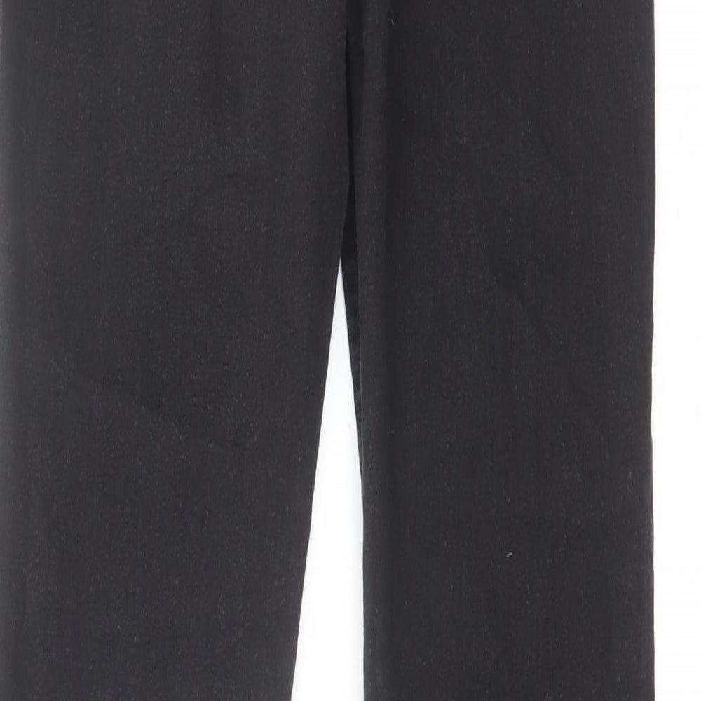 Studio Womens Black Cotton Bootcut Jeans Size 8 L29 in Regular Zip