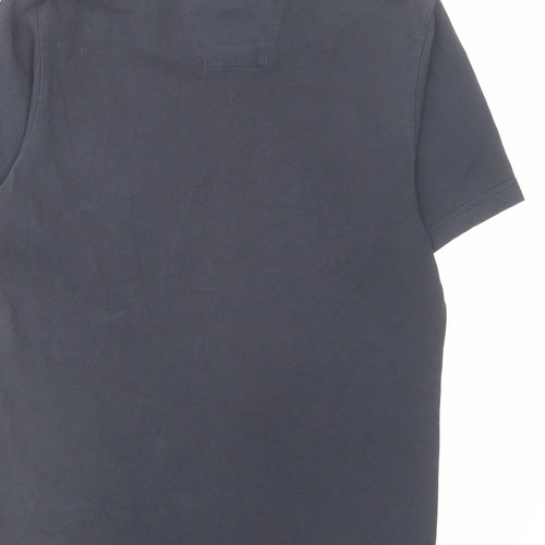 adidas Mens Blue Cotton T-Shirt Size S Crew Neck