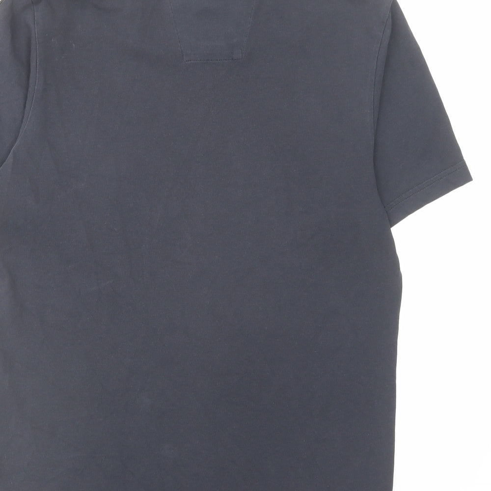 adidas Mens Blue Cotton T-Shirt Size S Crew Neck