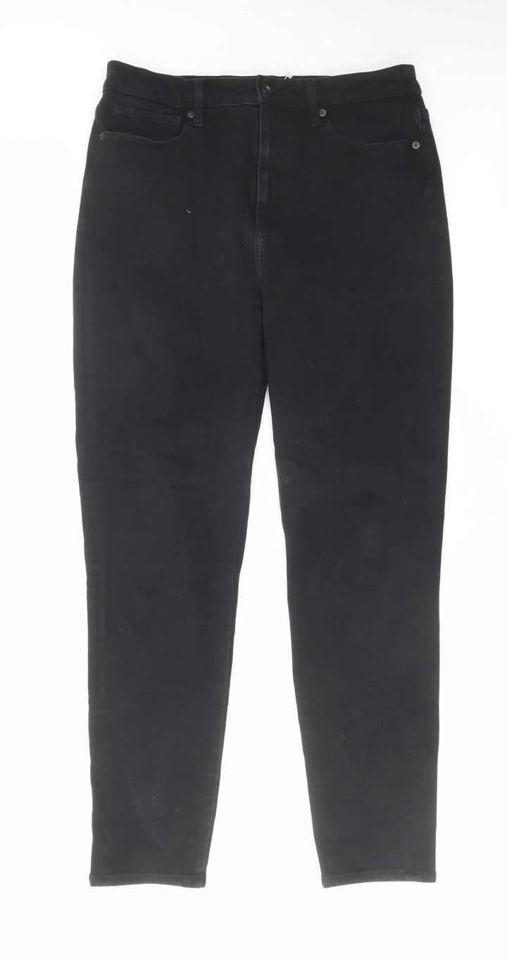 Uniqlo Womens Black Cotton Skinny Jeans Size 29 in L28 in Regular Zip