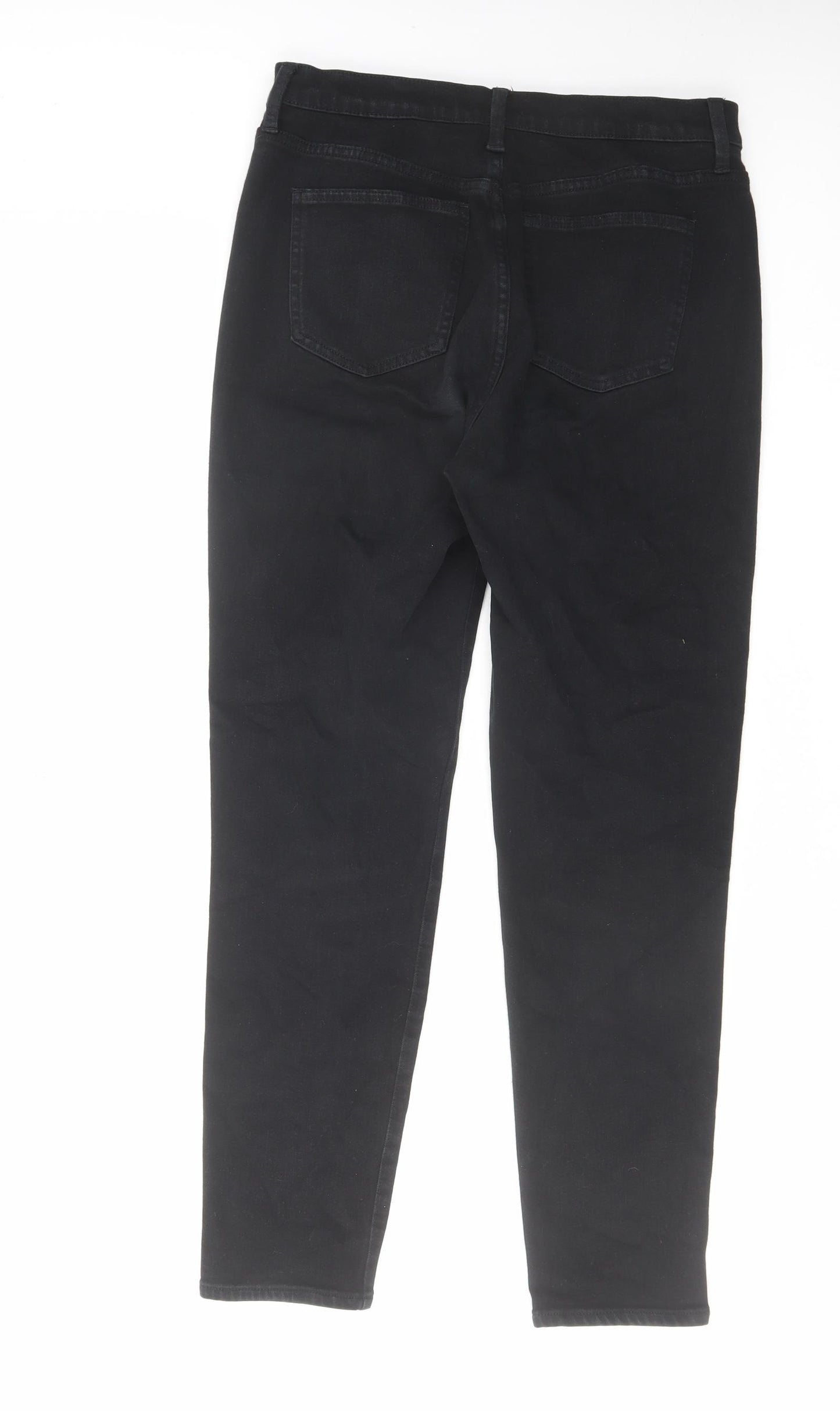 Uniqlo Womens Black Cotton Skinny Jeans Size 29 in L28 in Regular Zip