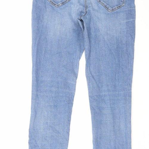 South Womens Blue Cotton Skinny Jeans Size 8 L29 in Regular Zip