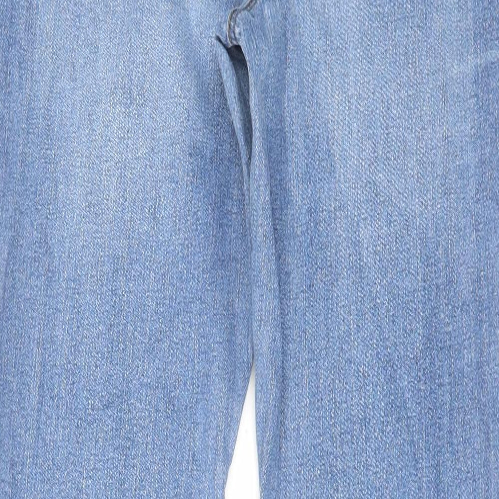 South Womens Blue Cotton Skinny Jeans Size 8 L29 in Regular Zip
