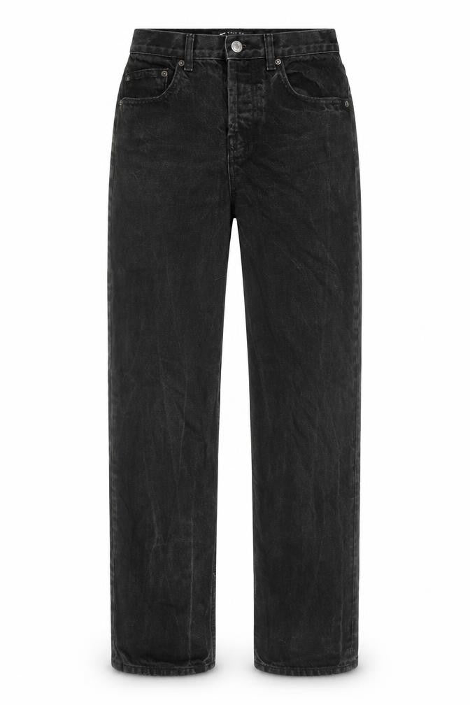 ASOS Womens Black Cotton Straight Jeans Size 26 in L32 in Regular Button