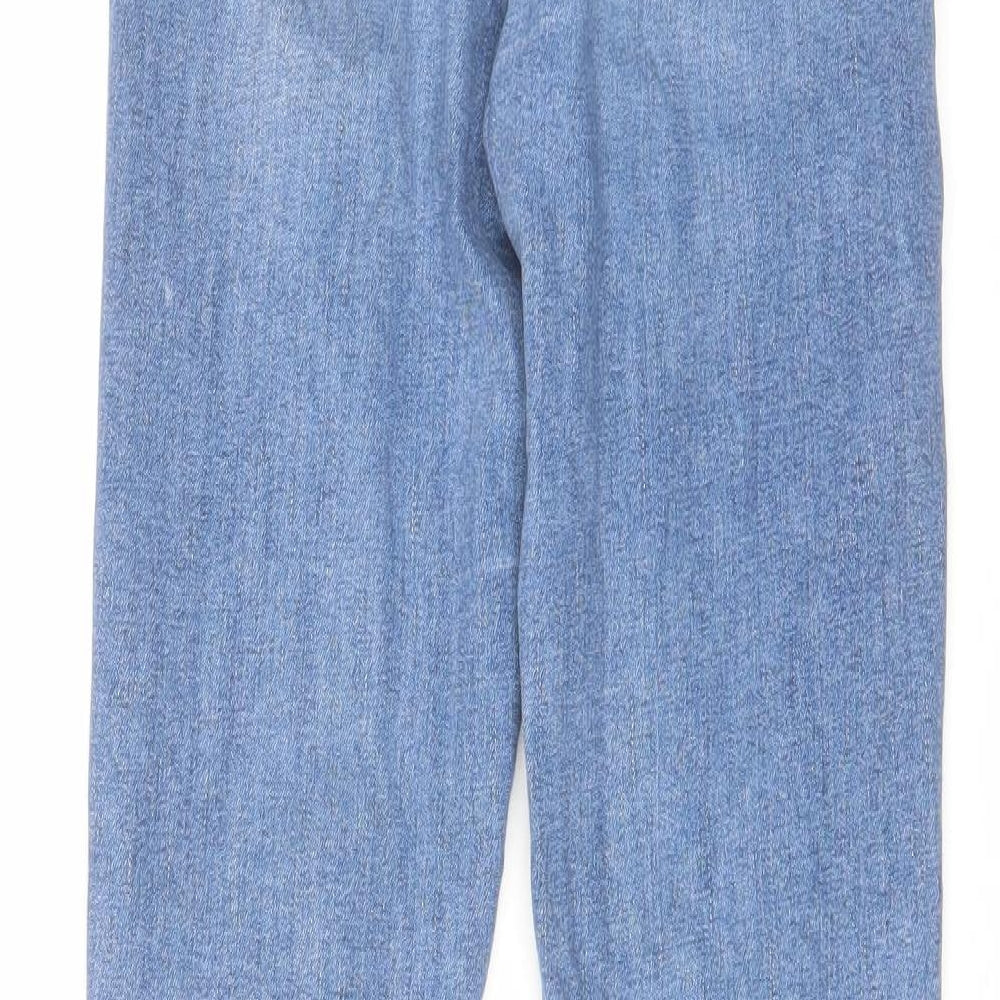 Topshop Womens Blue Cotton Skinny Jeans Size 25 in L32 in Regular Zip