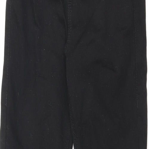 Topshop Womens Black Cotton Skinny Jeans Size 28 in L32 in Regular Zip