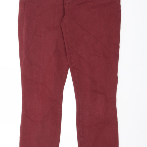 Gap Womens Red Cotton Skinny Jeans Size 28 in L29.5 in Regular Zip
