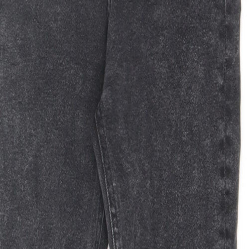 Denim & Co. Womens Black Cotton Skinny Jeans Size 8 L28 in Regular Zip