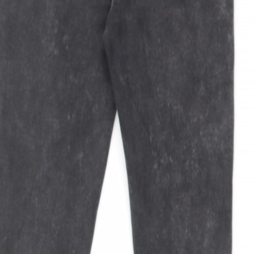 Denim & Co. Womens Black Cotton Skinny Jeans Size 8 L28 in Regular Zip