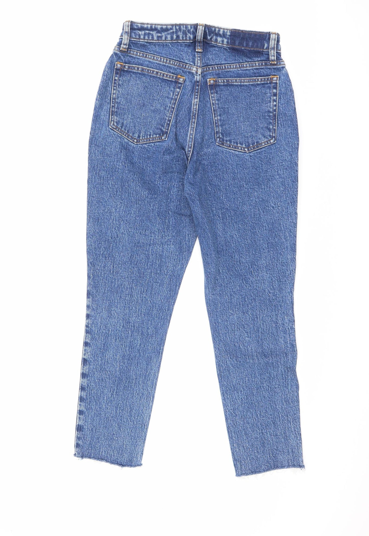 Abercrombie & Fitch Womens Blue Cotton Skinny Jeans Size 26 in L24.5 in Regular Zip - Raw Hem