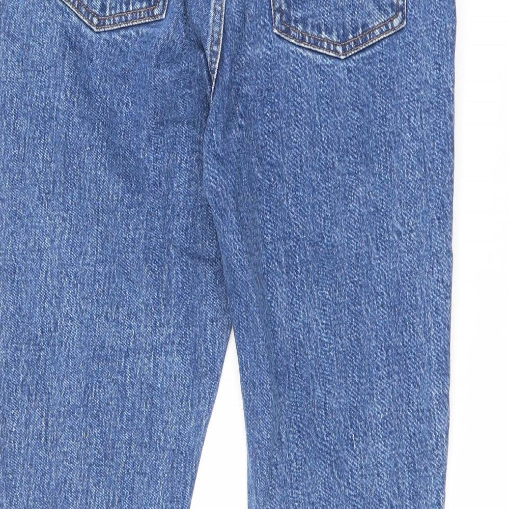 Abercrombie & Fitch Womens Blue Cotton Skinny Jeans Size 26 in L24.5 in Regular Zip - Raw Hem