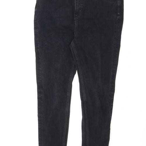 Marks and Spencer Womens Black Cotton Skinny Jeans Size 31 in L26.5 in Slim Zip