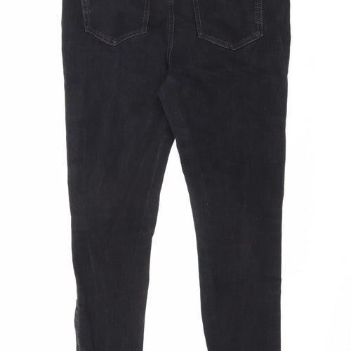 Marks and Spencer Womens Black Cotton Skinny Jeans Size 31 in L26.5 in Slim Zip