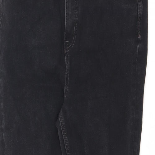 Marks and Spencer Womens Black Cotton Skinny Jeans Size 31 in L26.5 in Slim Zip