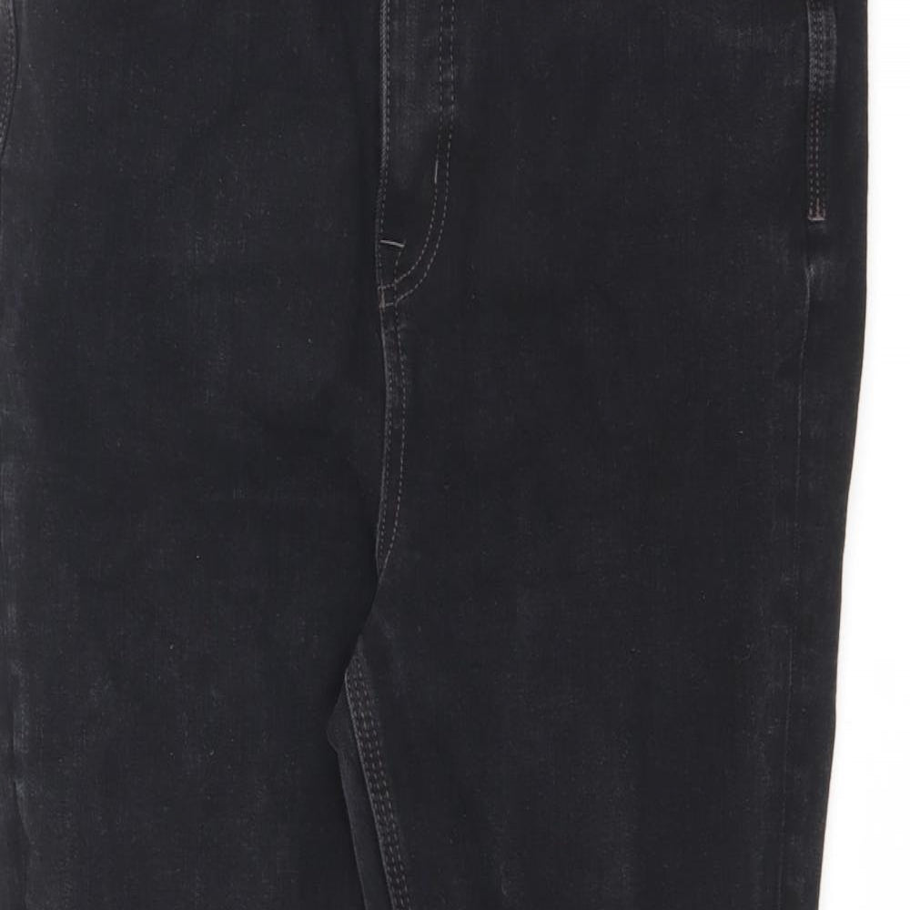 Marks and Spencer Womens Black Cotton Skinny Jeans Size 31 in L26.5 in Slim Zip