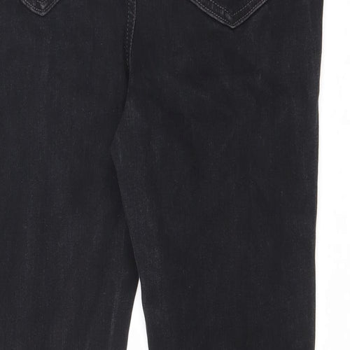 Marks and Spencer Womens Black Cotton Skinny Jeans Size 31 in L26.5 in Slim Zip