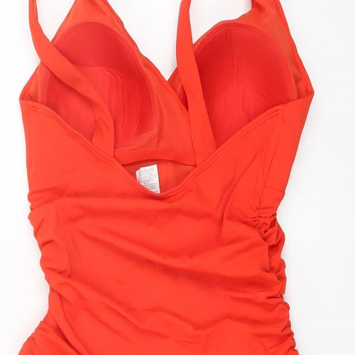 Boden Womens Red Polyamide One Piece Size 12 - Rouched