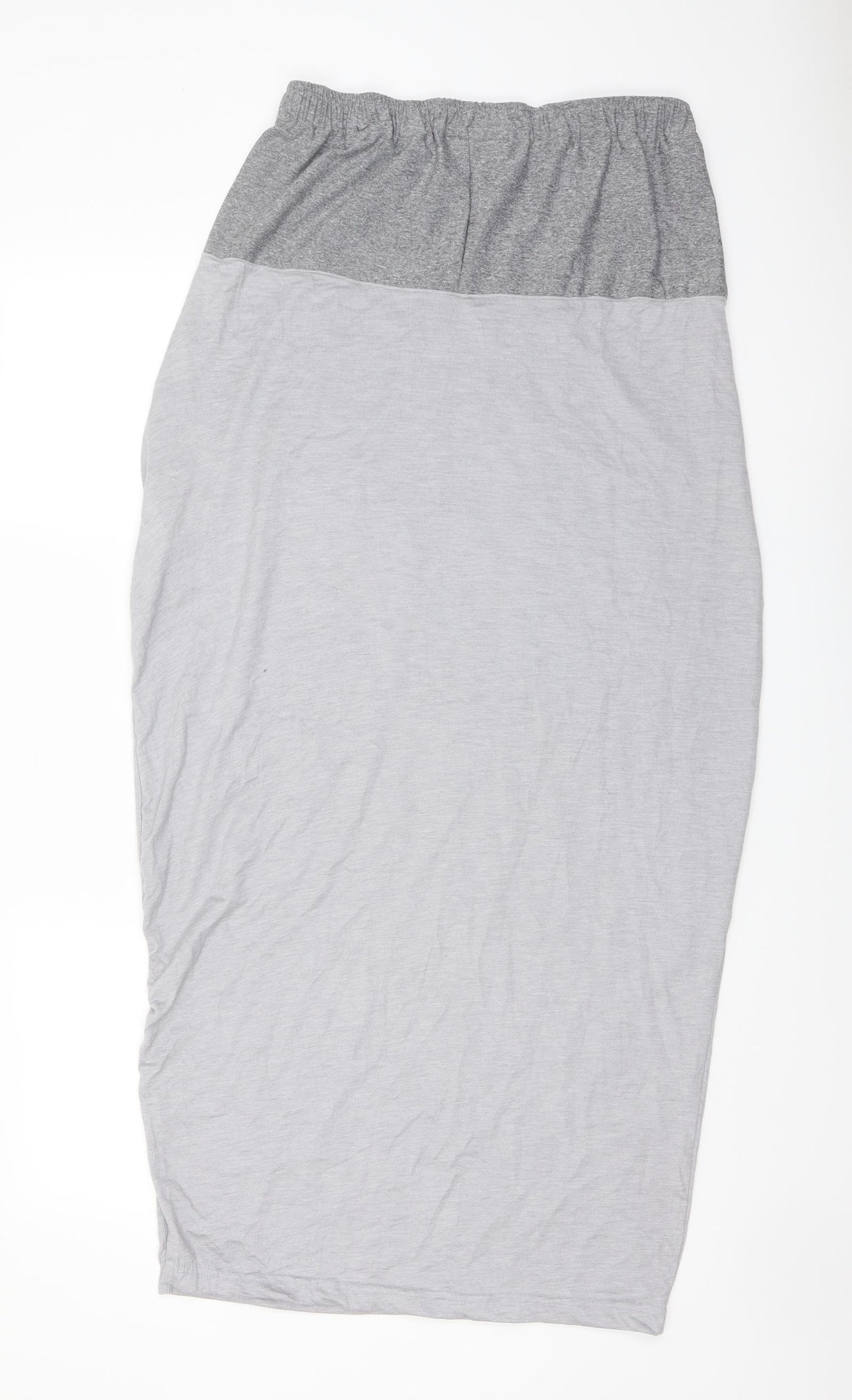 Missguided Womens Grey Polyester Straight & Pencil Skirt Size 18