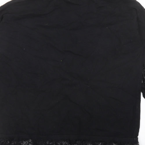 NEXT Womens Black Mock Neck Camel Pullover Jumper Size 10