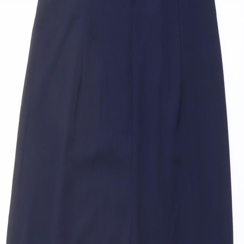 PRETTYLITTLETHING Womens Blue Polyester Jumpsuit One-Piece Size 12 Zip - Lace Top