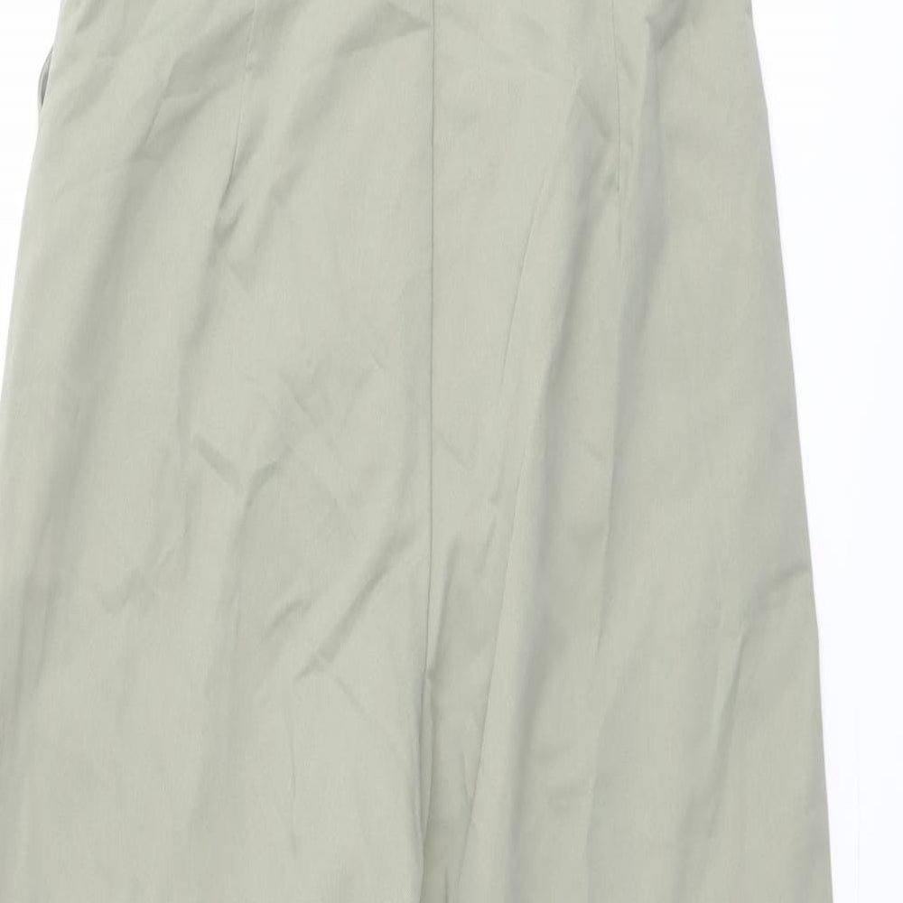 PRETTYLITTLETHING Womens Green Polyester Jumpsuit One-Piece Size 8 Button
