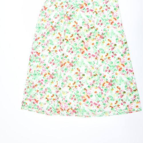 Bonmarché Womens Multicoloured Floral Polyester A-Line Skirt Size 20