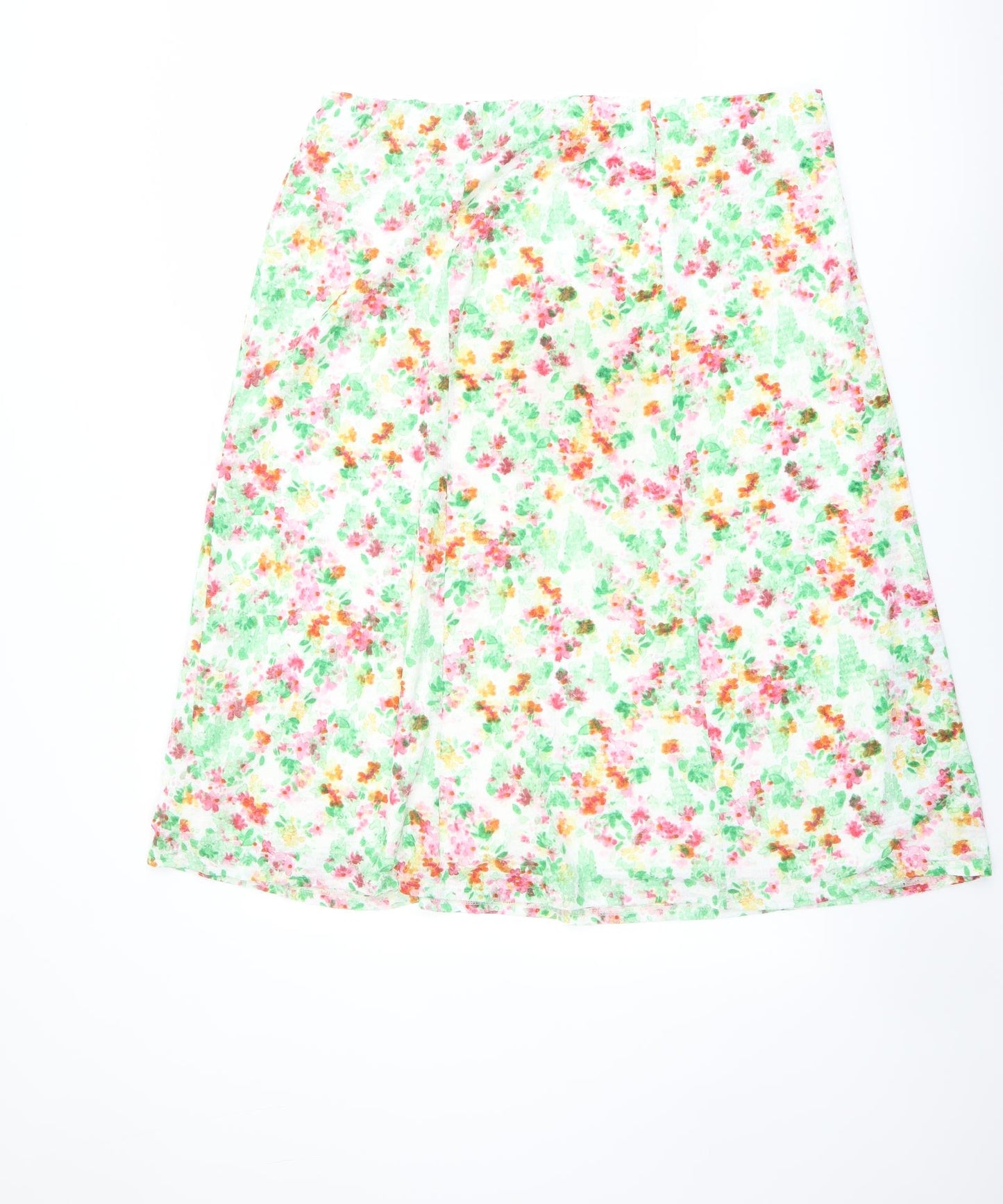Bonmarché Womens Multicoloured Floral Polyester A-Line Skirt Size 20