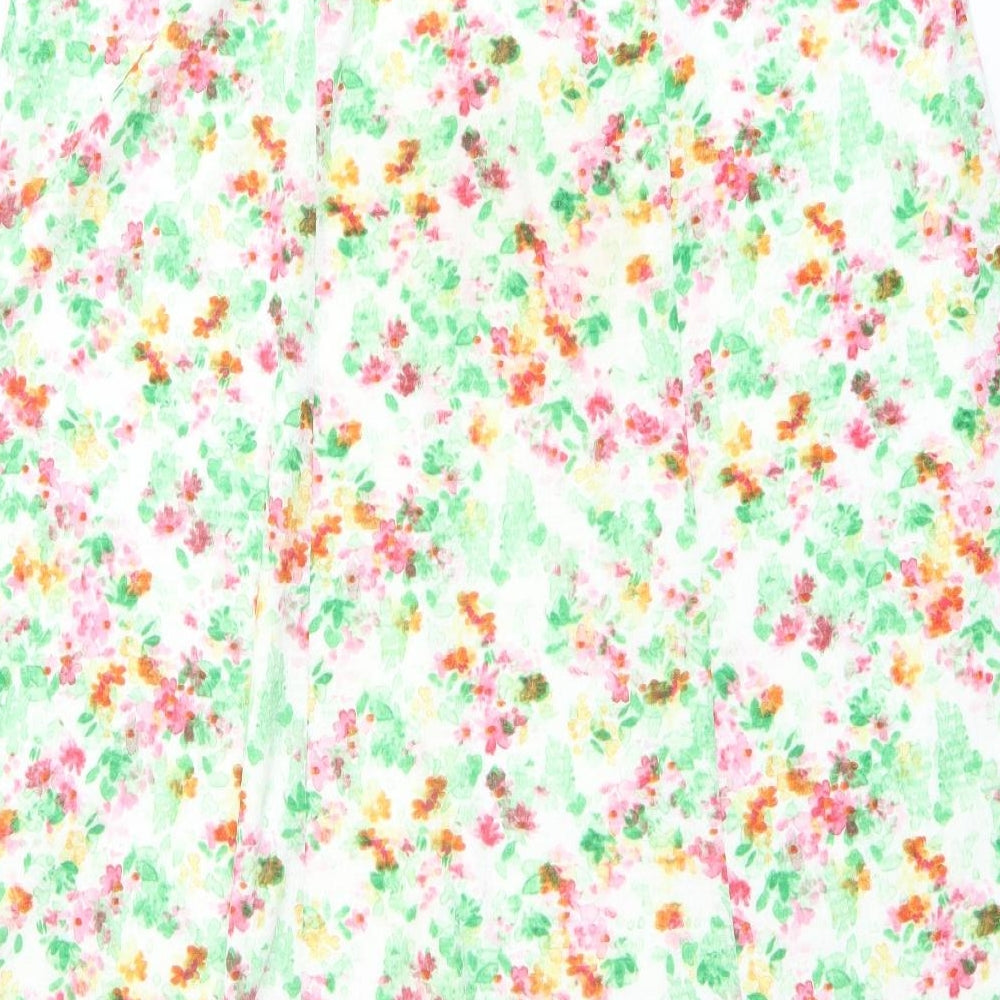 Bonmarché Womens Multicoloured Floral Polyester A-Line Skirt Size 20