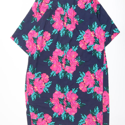 Innocence Womens Multicoloured Floral Polyester Cover Up Size 14 - Open Front