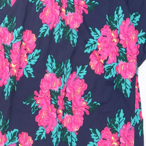 Innocence Womens Multicoloured Floral Polyester Cover Up Size 14 - Open Front