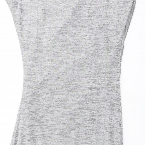 Oasis Womens Grey Polyester Bodycon Size XS Round Neck Pullover
