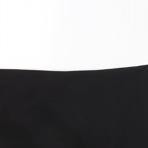 Zara Womens Black Polyester Skort Size XL Zip