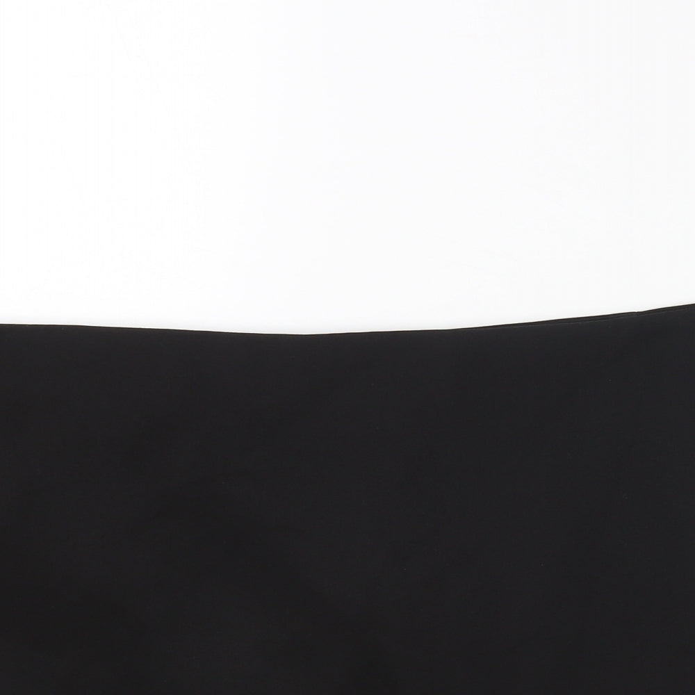 Zara Womens Black Polyester Skort Size XL Zip