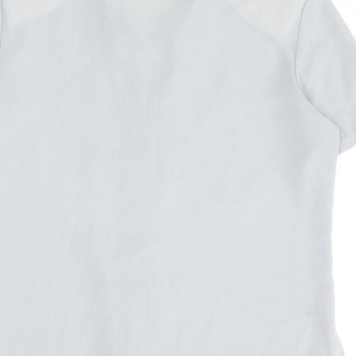 Bonmarché Womens Blue Polyester Basic Button-Up Size 16 Collared
