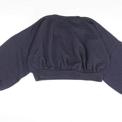 I SAW IT FIRST Womens Blue Polyester Pullover Sweatshirt Size 18 Pullover