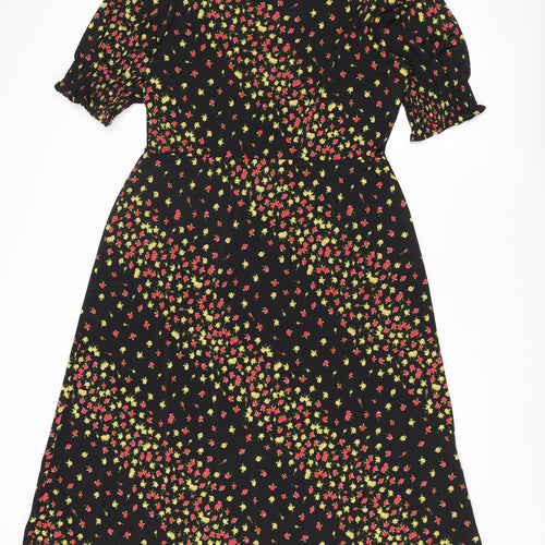 dusk Womens Multicoloured Floral Polyester A-Line Size 16 Round Neck Pullover