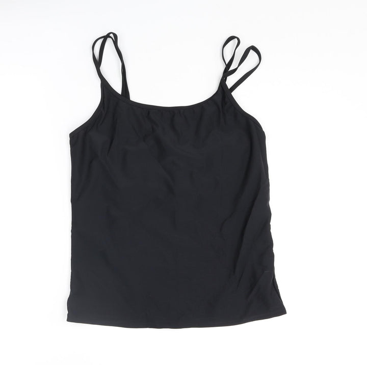 Damart Womens Black Polyamide Basic Tank Size 20 Round Neck