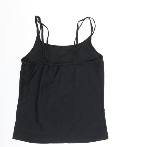 Damart Womens Black Polyamide Basic Tank Size 20 Round Neck