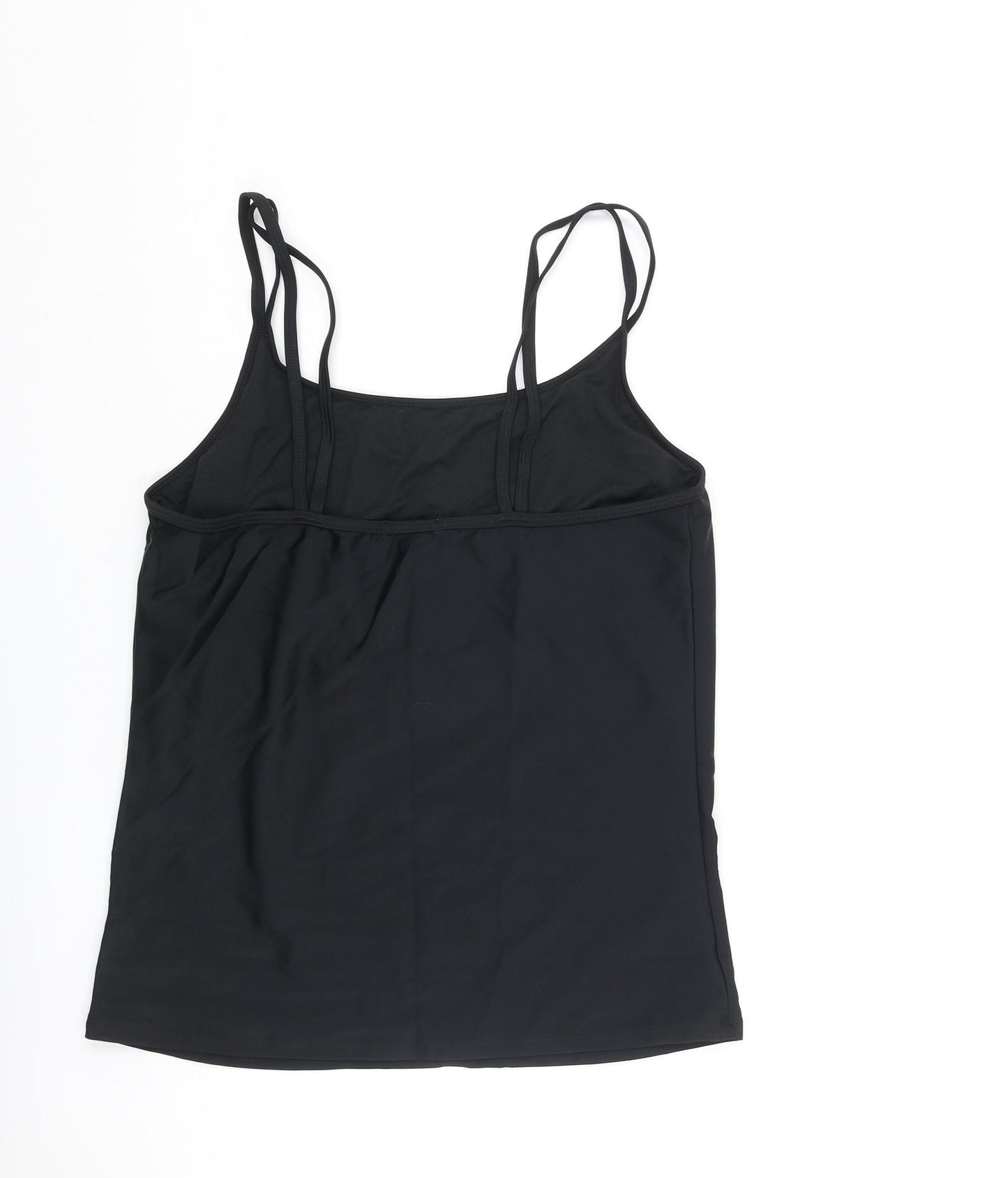 Damart Womens Black Polyamide Basic Tank Size 20 Round Neck