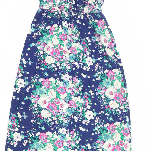NEXT Womens Multicoloured Floral Polyester Maxi Size 16 Off the Shoulder Pullover