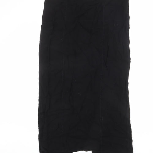 Offshoot Womens Black Viscose A-Line Skirt Size M - Size M-L