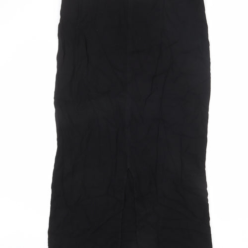 Offshoot Womens Black Viscose A-Line Skirt Size M - Size M-L