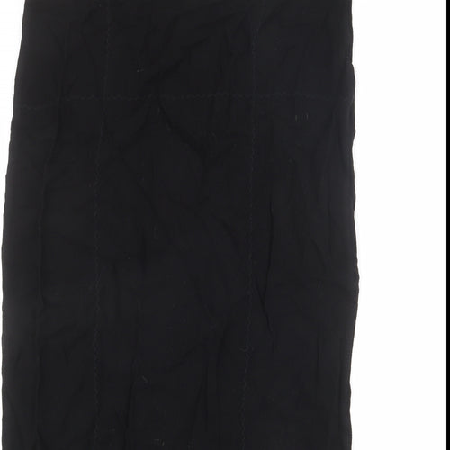 Offshoot Womens Black Viscose A-Line Skirt Size M - Size M-L
