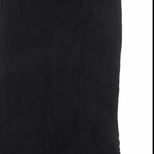 Offshoot Womens Black Viscose A-Line Skirt Size M - Size M-L