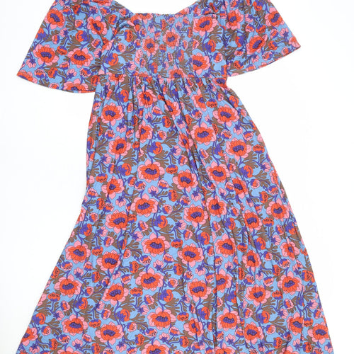 Boden Womens Multicoloured Floral Polyester Fit & Flare Size 12 Sweetheart Pullover