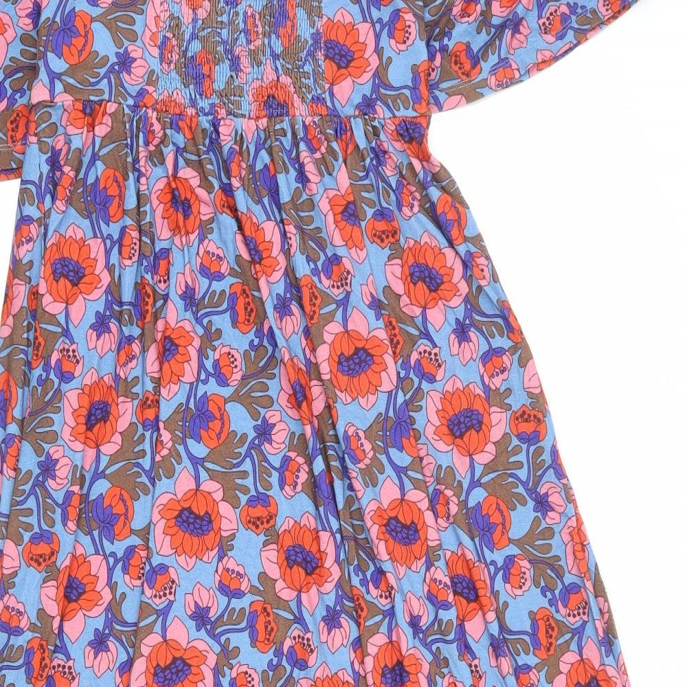 Boden Womens Multicoloured Floral Polyester Fit & Flare Size 12 Sweetheart Pullover